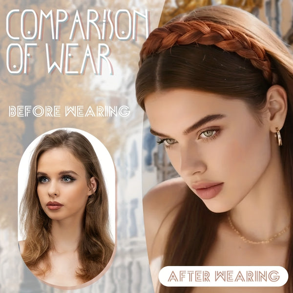 8-Inch Synthetic Fiber Elegant Wig, Heat-Resistant, Comfortable And Easy to Wear, Bohemian Braided Hair with Adjustable Waistband, Hair Accessories for Daily Use by Women And Girls